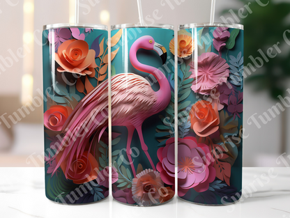 Flamingo Variety Part 1 - 20oz and 30oz Tumblers (Glow In The Dark Green And Blue Available)