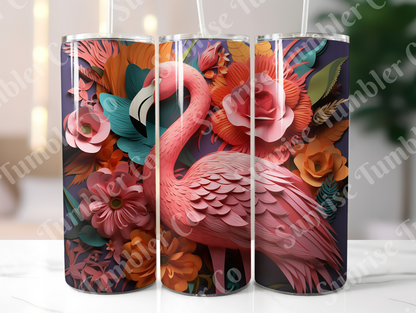 Flamingo Variety Part 1 - 20oz and 30oz Tumblers (Glow In The Dark Green And Blue Available)