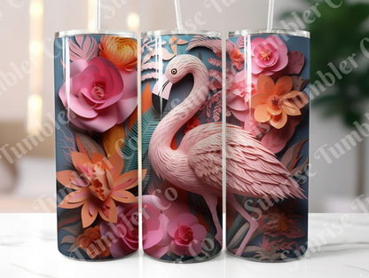 Flamingo Variety Part 1 - 20oz and 30oz Tumblers (Glow In The Dark Green And Blue Available)