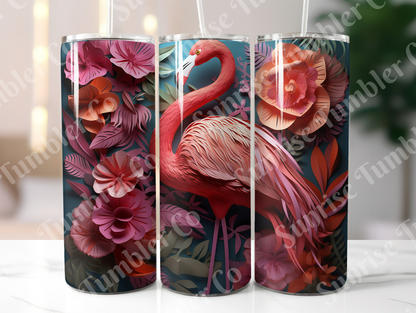 Flamingo Variety Part 1 - 20oz and 30oz Tumblers (Glow In The Dark Green And Blue Available)