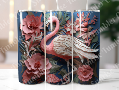 Flamingo Variety Part 1 - 20oz and 30oz Tumblers (Glow In The Dark Green And Blue Available)
