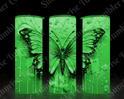 Butterflies Variety Part 4 - 20 oz and 30 oz Tumblers (Glow In The Dark Options Available)