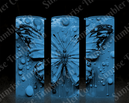 Butterflies Variety Part 4 - 20 oz and 30 oz Tumblers (Glow In The Dark Options Available)