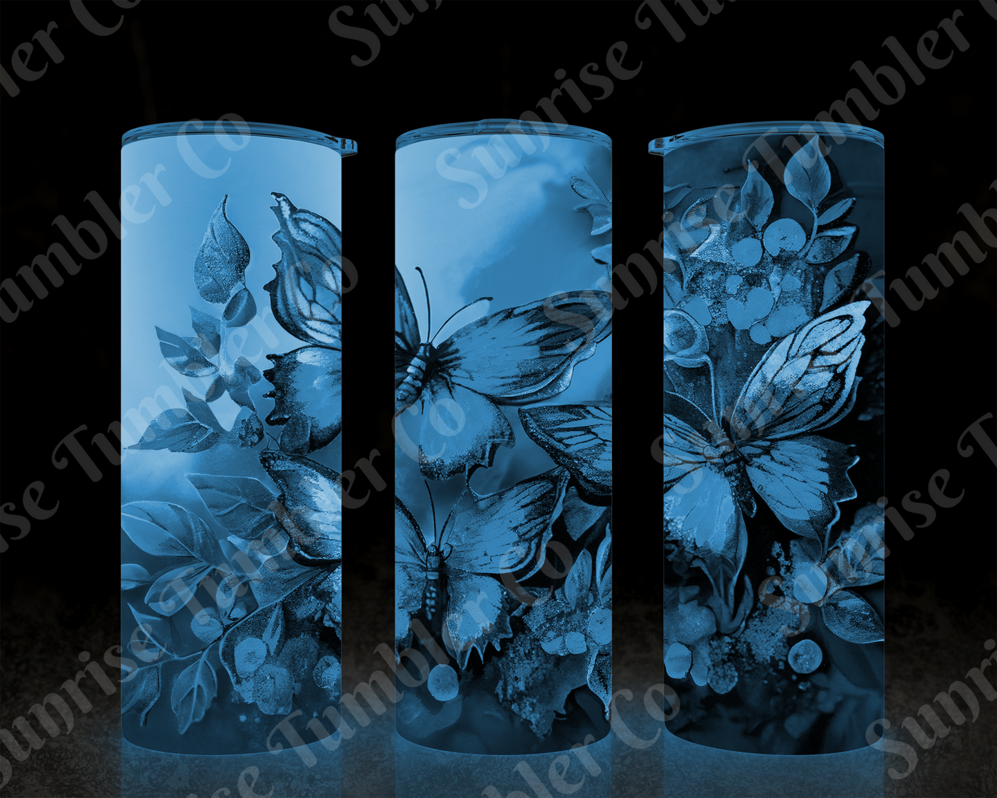 Butterflies Variety Part 2 - 20 oz and 30 oz Tumblers (Glow In The Dark Available)