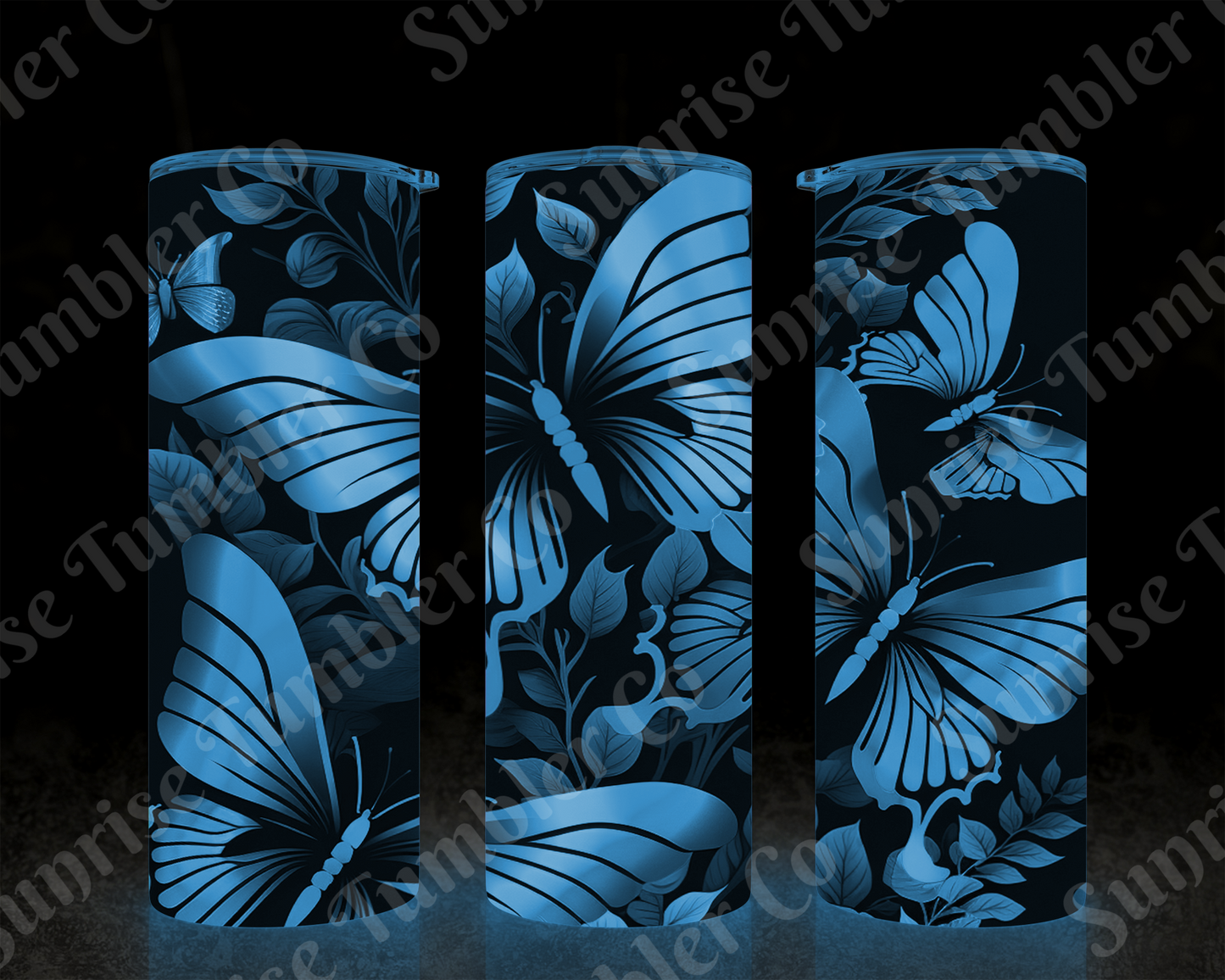 Butterflies Variety Part 2 - 20 oz and 30 oz Tumblers (Glow In The Dark Available)