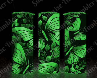 Butterflies Variety Part 2 - 20 oz and 30 oz Tumblers (Glow In The Dark Available)