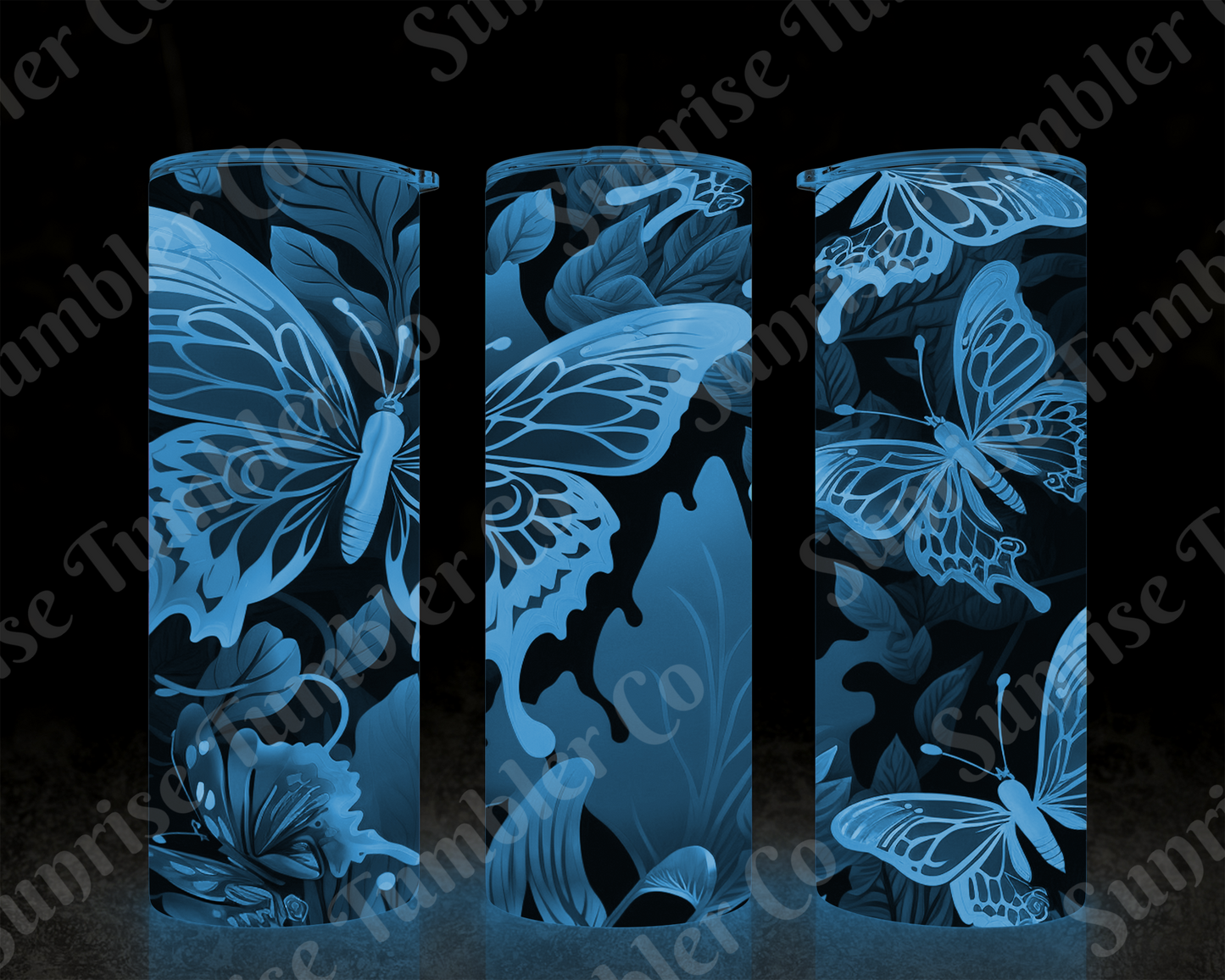 Butterflies Variety Part 2 - 20 oz and 30 oz Tumblers (Glow In The Dark Available)