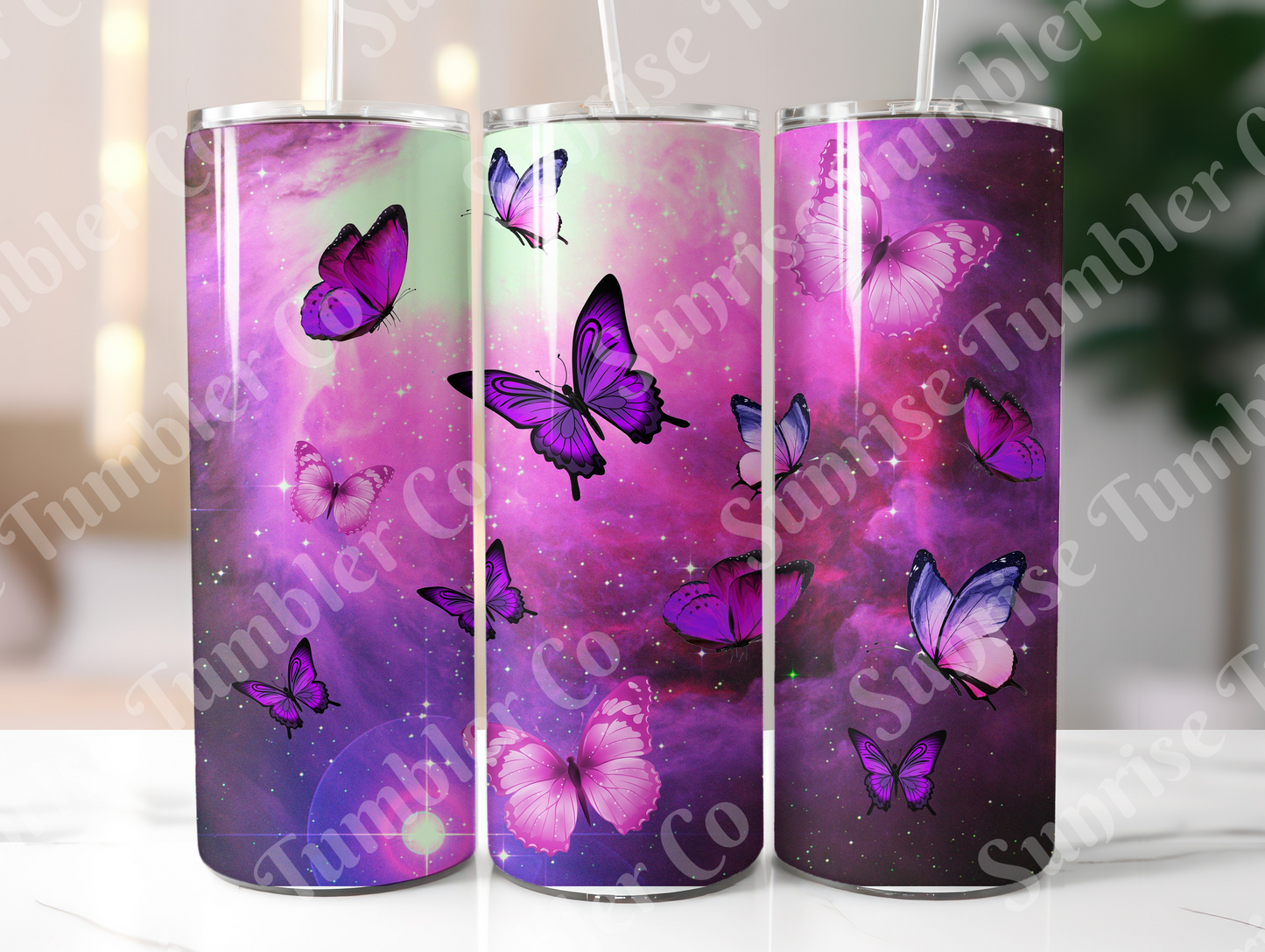 Butterflies Variety Part 2 - 20 oz and 30 oz Tumblers (Glow In The Dark Available)