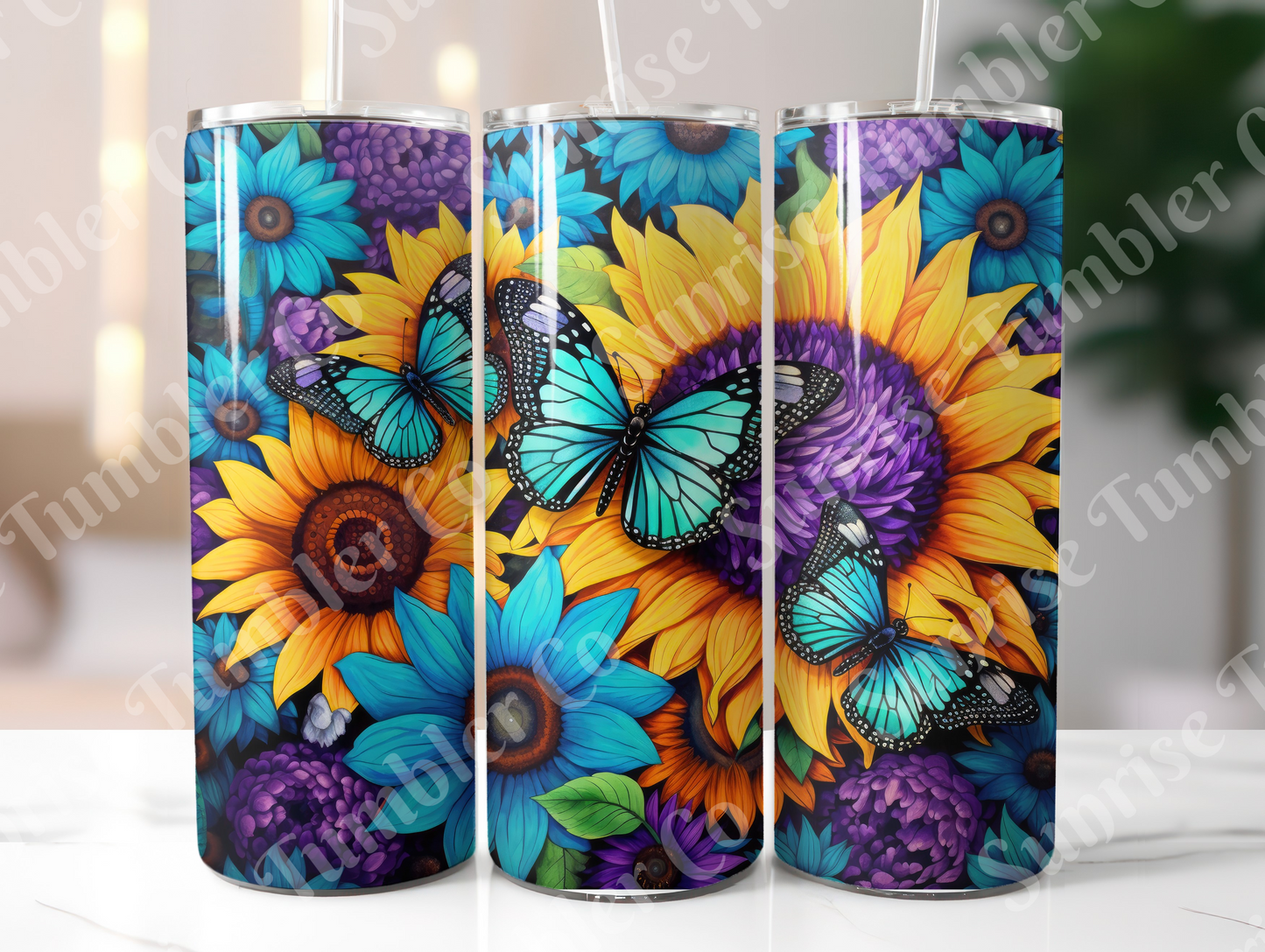 Butterflies Variety Part 2 - 20 oz and 30 oz Tumblers (Glow In The Dark Available)