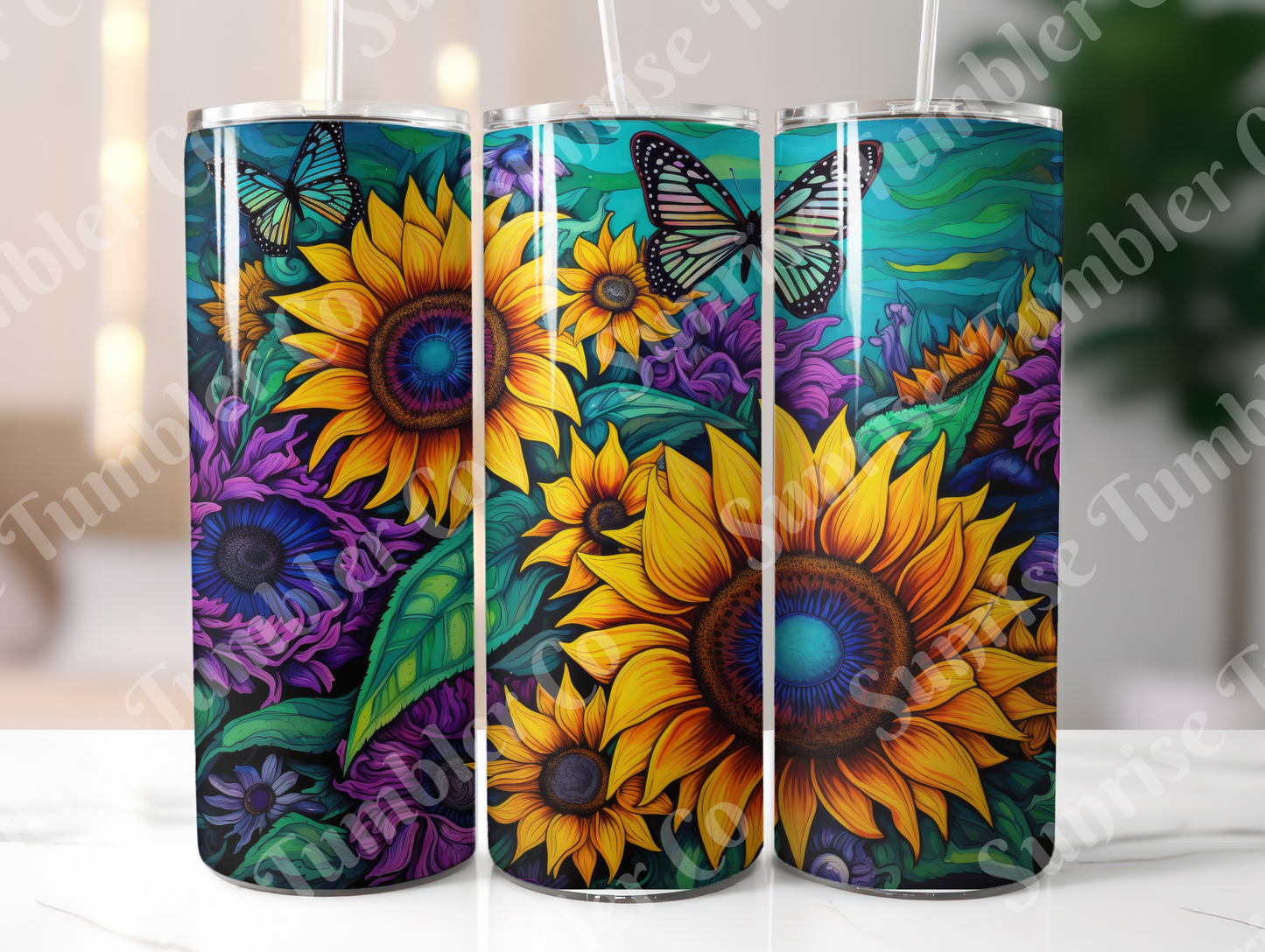 Butterflies Variety Part 2 - 20 oz and 30 oz Tumblers (Glow In The Dark Available)