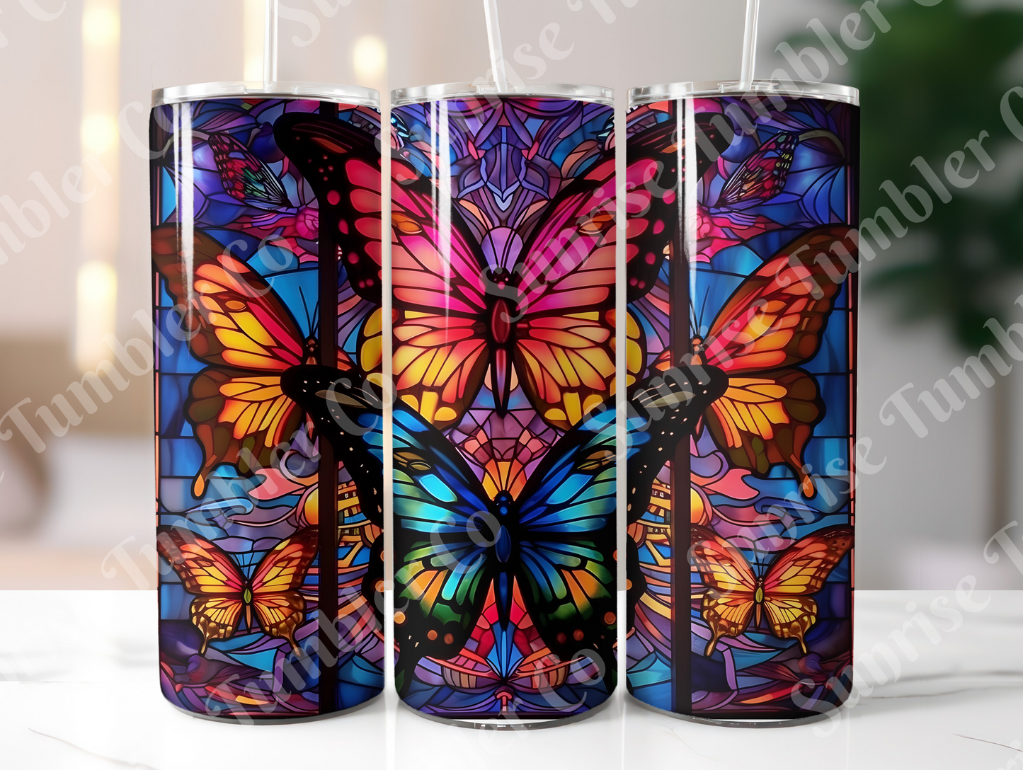 Butterflies Variety Part 2 - 20 oz and 30 oz Tumblers (Glow In The Dark Available)