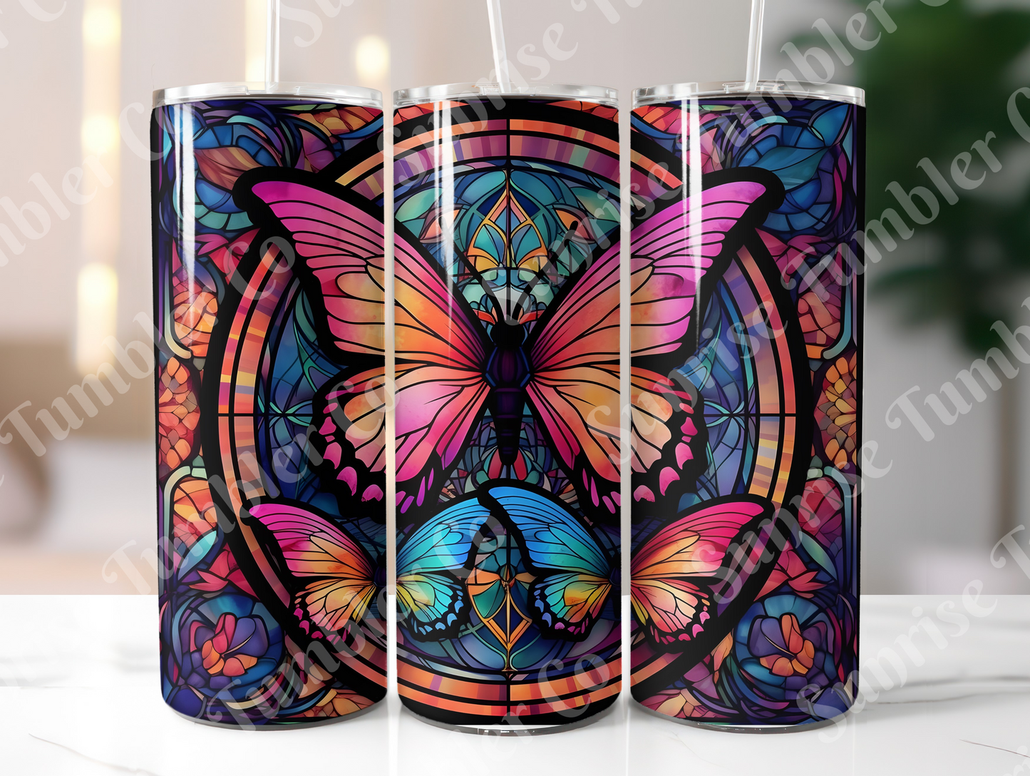 Butterflies Variety Part 2 - 20 oz and 30 oz Tumblers (Glow In The Dark Available)
