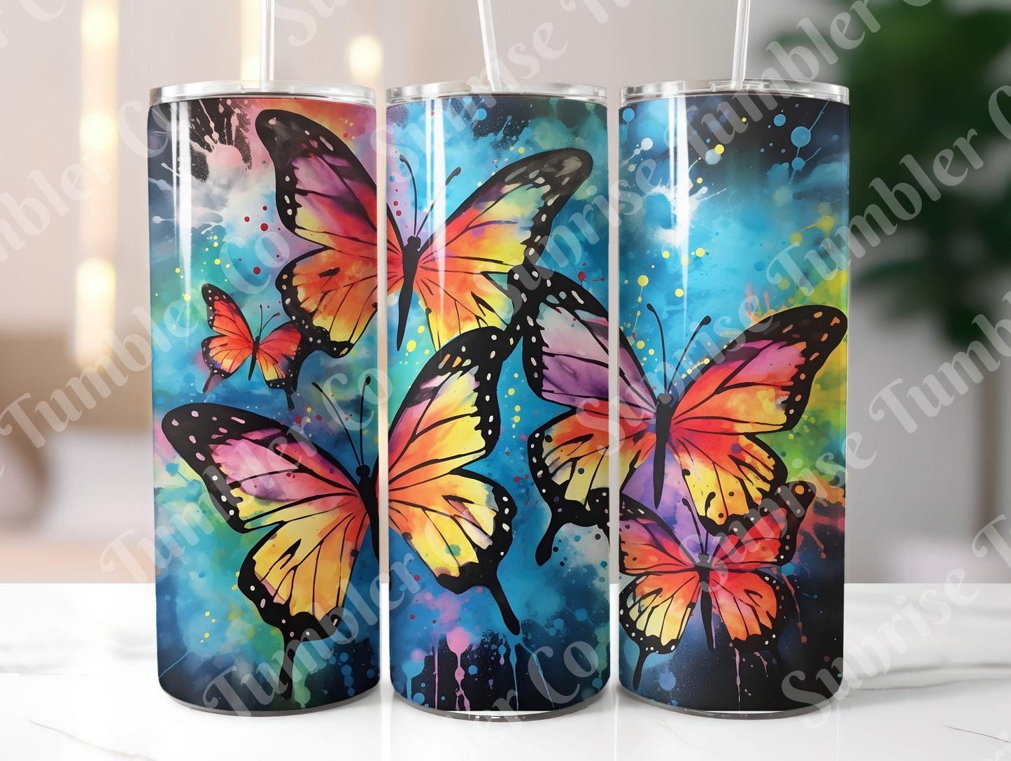 Butterflies Variety Part 2 - 20 oz and 30 oz Tumblers (Glow In The Dark Available)