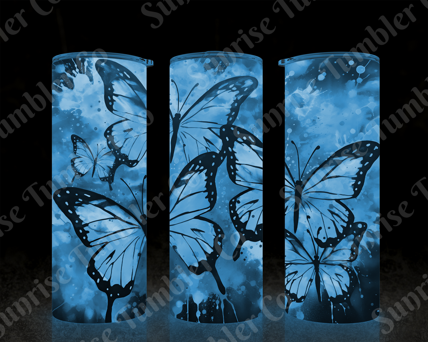 Butterflies Variety Part 2 - 20 oz and 30 oz Tumblers (Glow In The Dark Available)