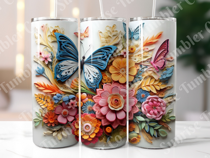 Butterflies Variety Part 1 - 20 oz and 30 oz Tumblers (Glow In The Dark Available)