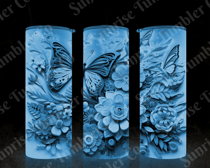 Butterflies Variety Part 1 - 20 oz and 30 oz Tumblers (Glow In The Dark Available)