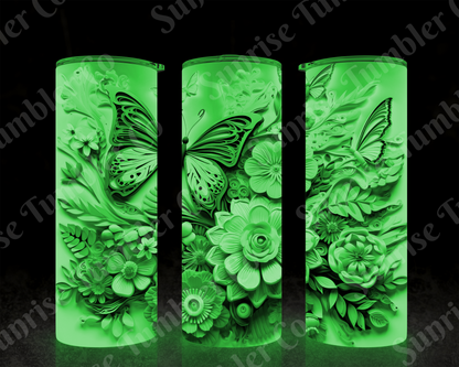 Butterflies Variety Part 1 - 20 oz and 30 oz Tumblers (Glow In The Dark Available)