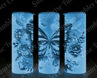 Butterflies Variety Part 1 - 20 oz and 30 oz Tumblers (Glow In The Dark Available)