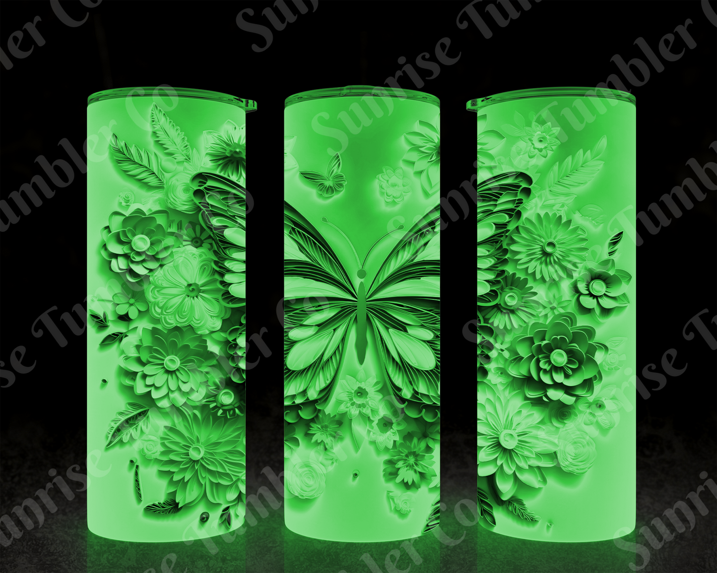 Butterflies Variety Part 1 - 20 oz and 30 oz Tumblers (Glow In The Dark Available)