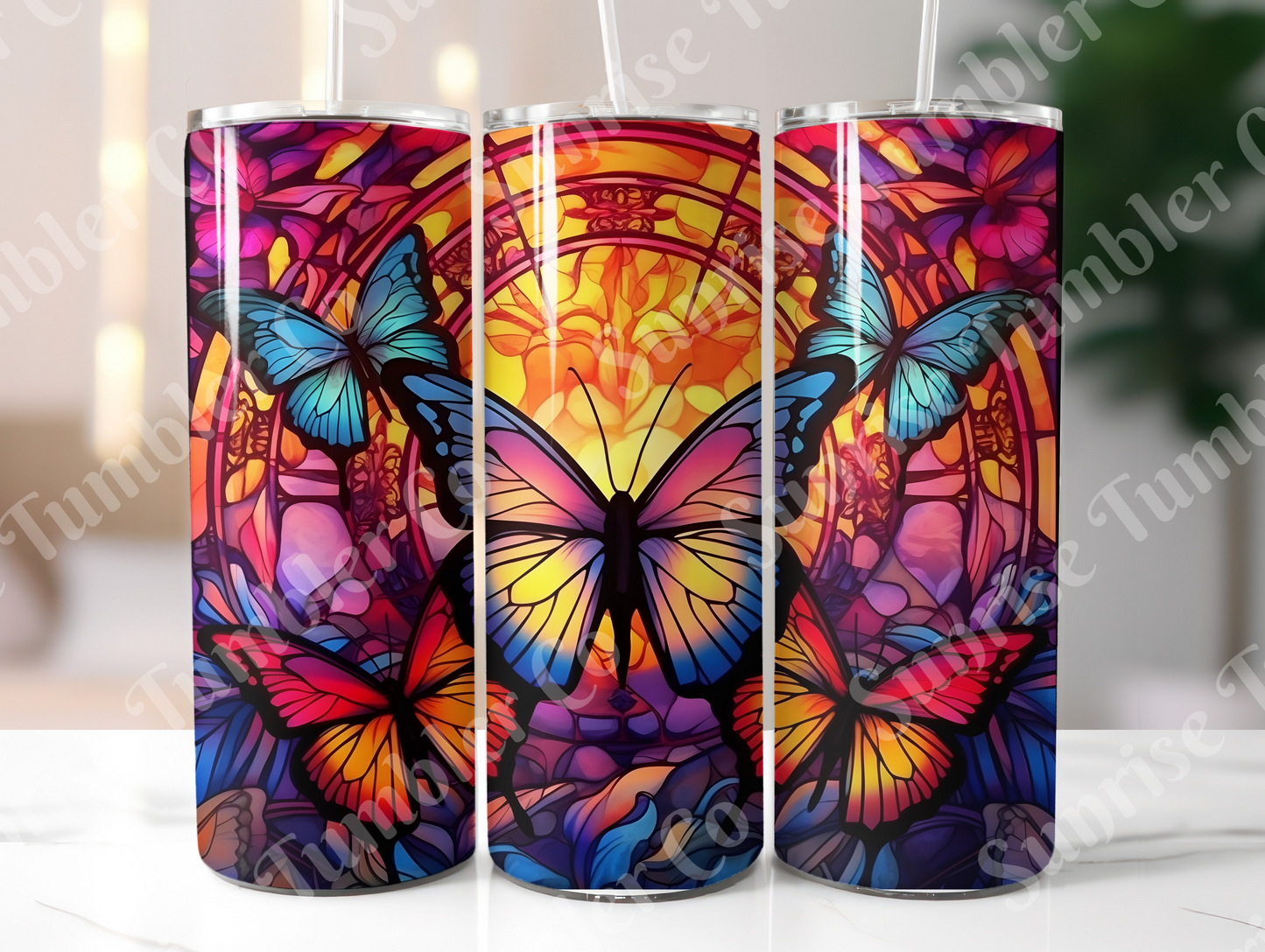 Butterflies Variety Part 2 - 20 oz and 30 oz Tumblers (Glow In The Dark Available)