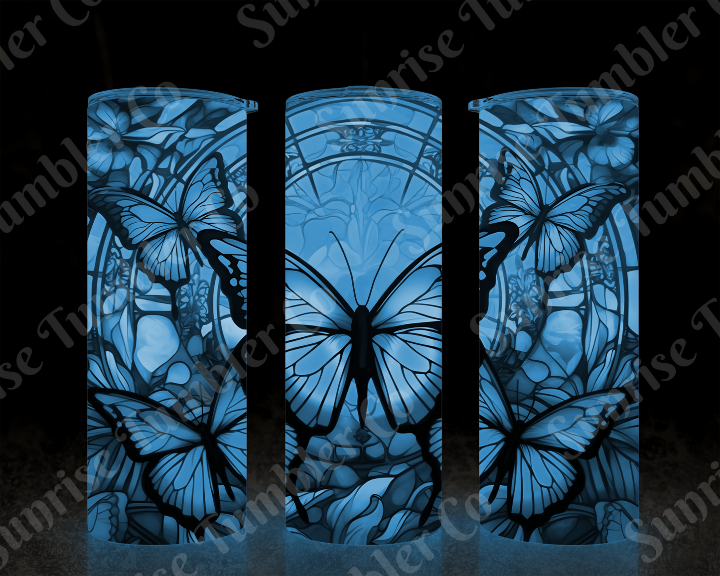 Butterflies Variety Part 2 - 20 oz and 30 oz Tumblers (Glow In The Dark Available)