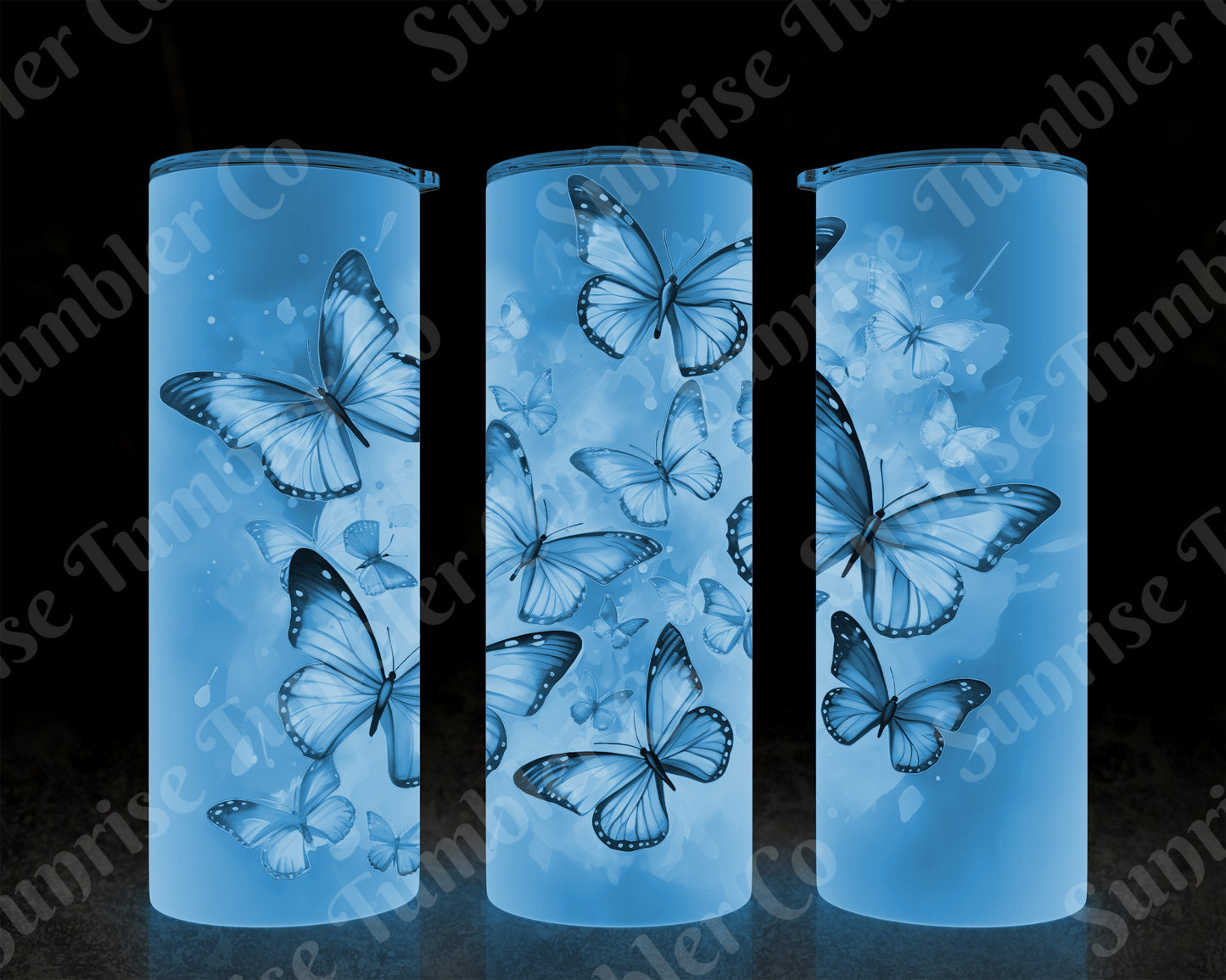 Butterflies Variety Part 2 - 20 oz and 30 oz Tumblers (Glow In The Dark Available)