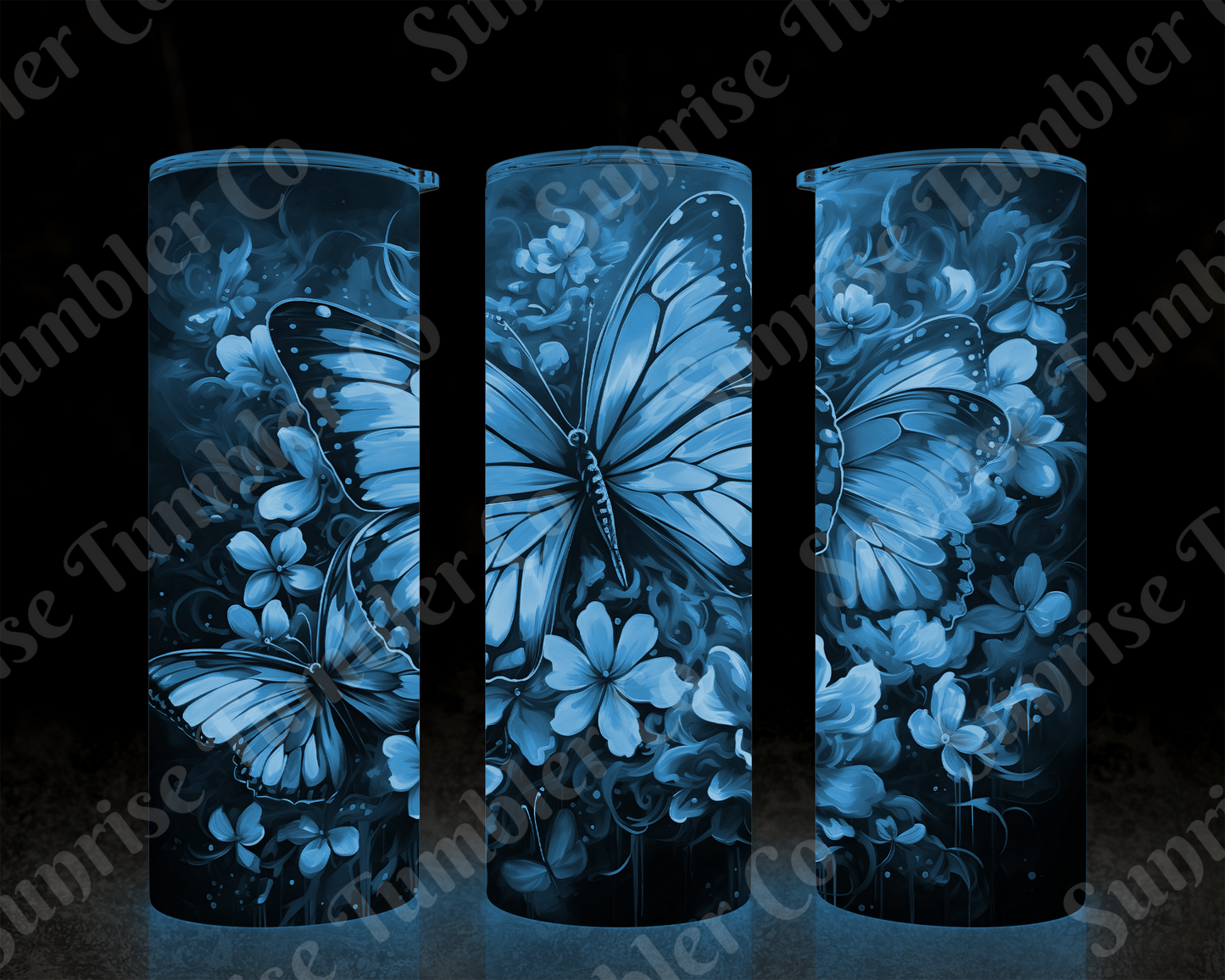 Butterflies Variety Part 2 - 20 oz and 30 oz Tumblers (Glow In The Dark Available)