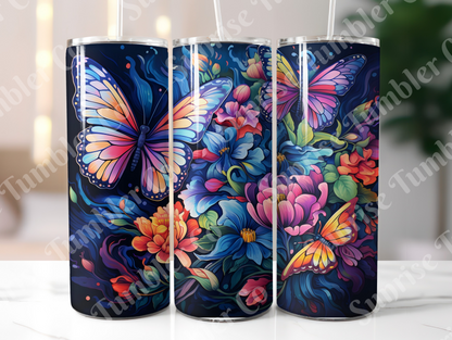 Butterflies Variety Part 2 - 20 oz and 30 oz Tumblers (Glow In The Dark Available)