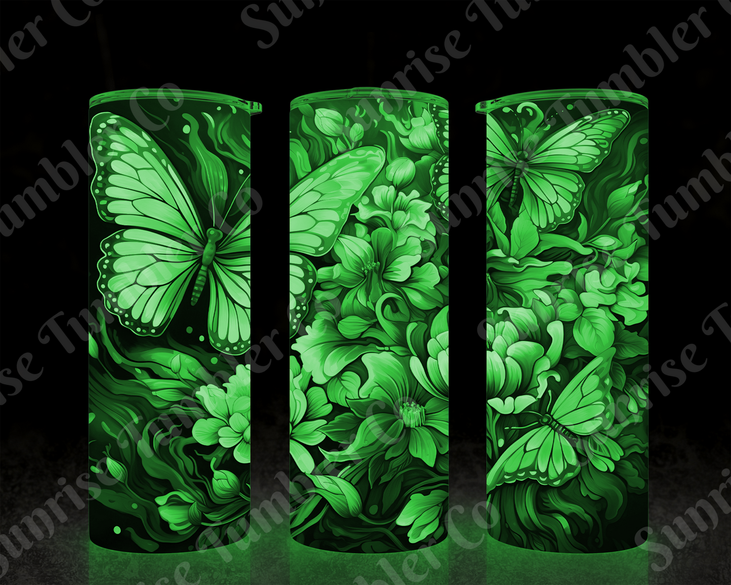 Butterflies Variety Part 2 - 20 oz and 30 oz Tumblers (Glow In The Dark Available)