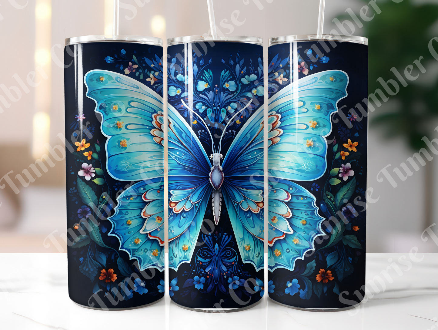Butterflies Variety Part 2 - 20 oz and 30 oz Tumblers (Glow In The Dark Available)