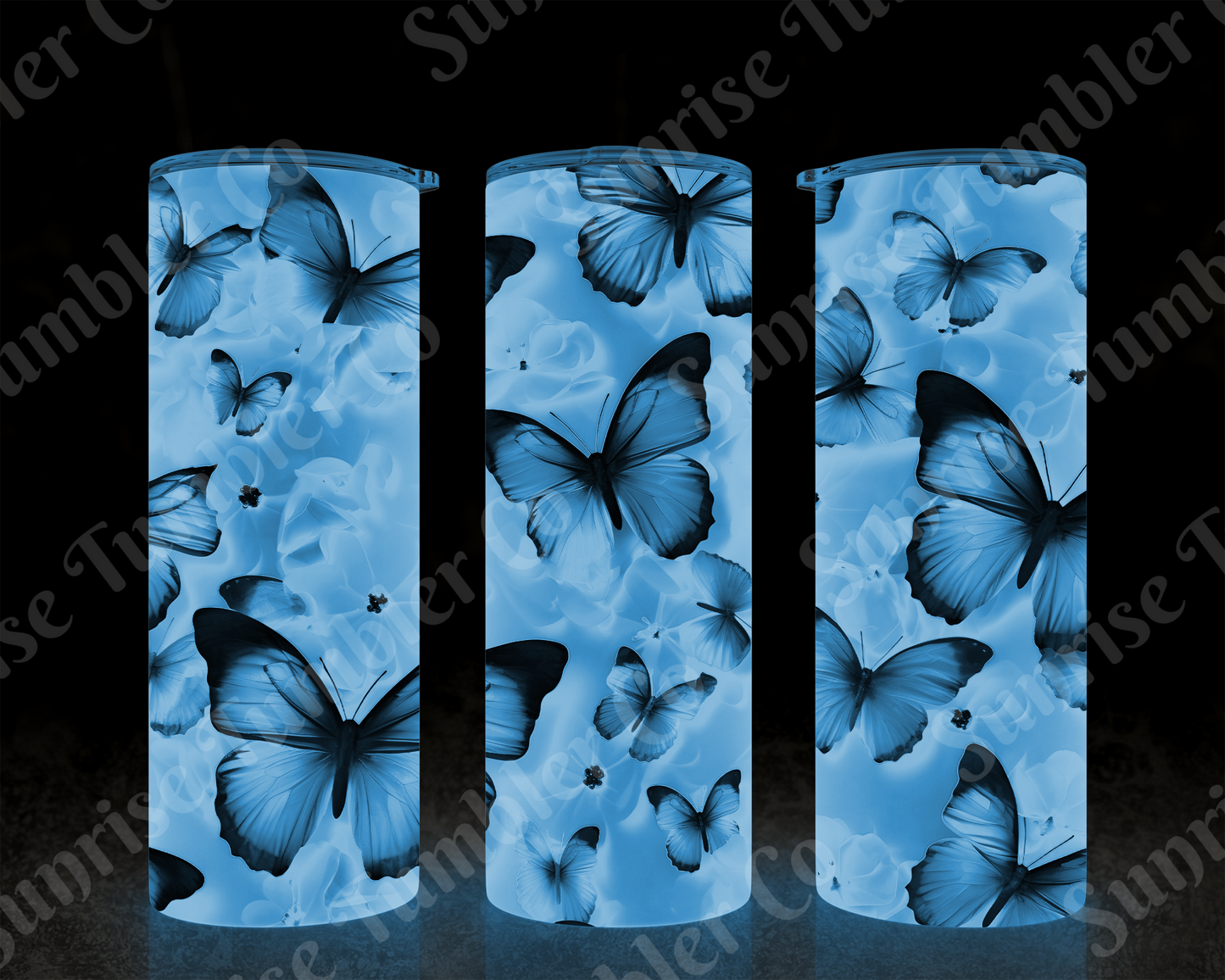 Butterflies Variety Part 2 - 20 oz and 30 oz Tumblers (Glow In The Dark Available)