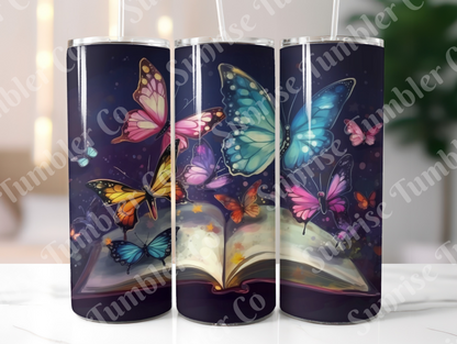 Book Variety - 20 oz and 30 oz Tumblers (Glow In The Dark Option Available)