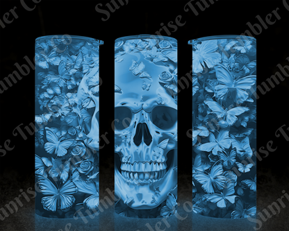 Skulls Variety Part 1 - 20 oz and 30 oz Tumbler (Glow In The Dark Option Available)