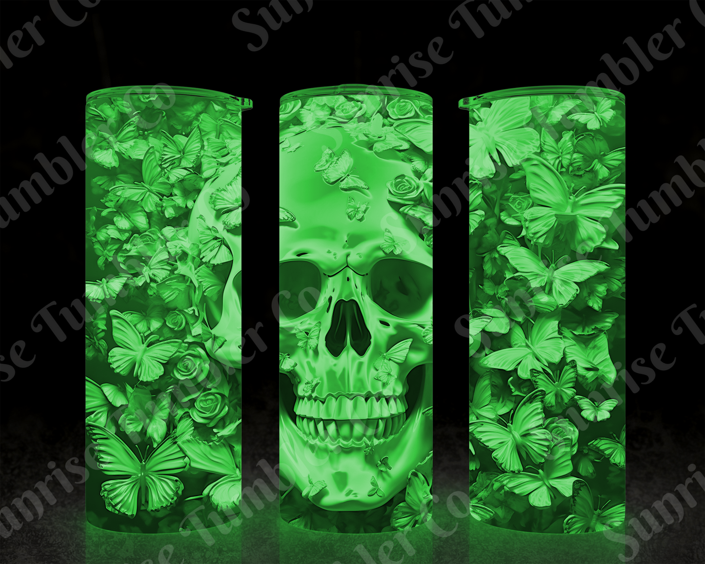 Skulls Variety Part 1 - 20 oz and 30 oz Tumbler (Glow In The Dark Option Available)