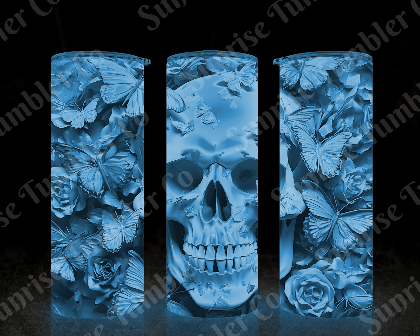 Skulls Variety Part 2 - 20 oz and 30 oz Tumbler (Glow In The Dark Option Available)