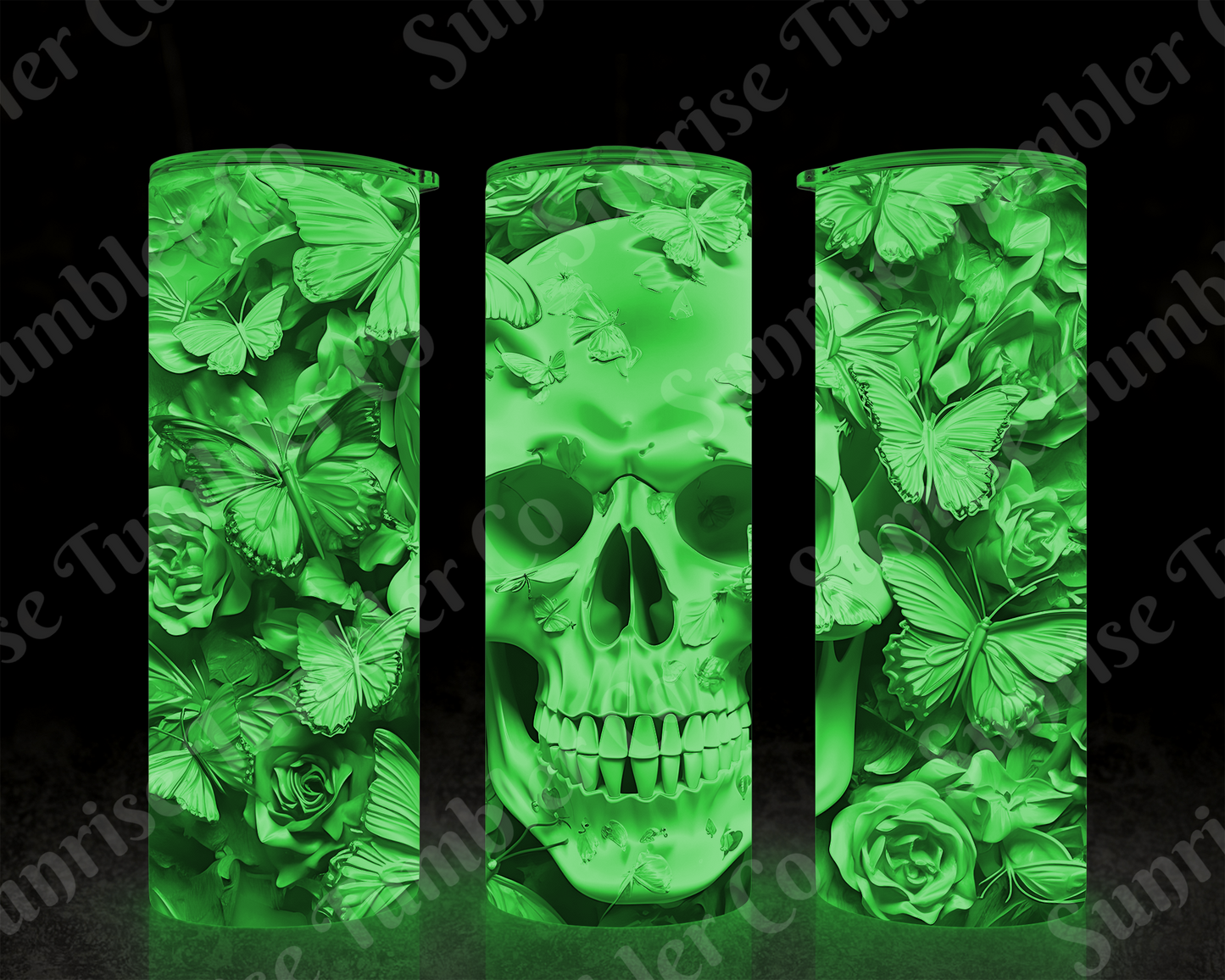 Skulls Variety Part 2 - 20 oz and 30 oz Tumbler (Glow In The Dark Option Available)