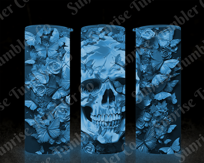 Skulls Variety Part 2 - 20 oz and 30 oz Tumbler (Glow In The Dark Option Available)