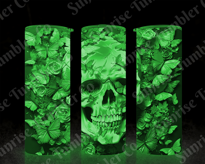 Skulls Variety Part 2 - 20 oz and 30 oz Tumbler (Glow In The Dark Option Available)