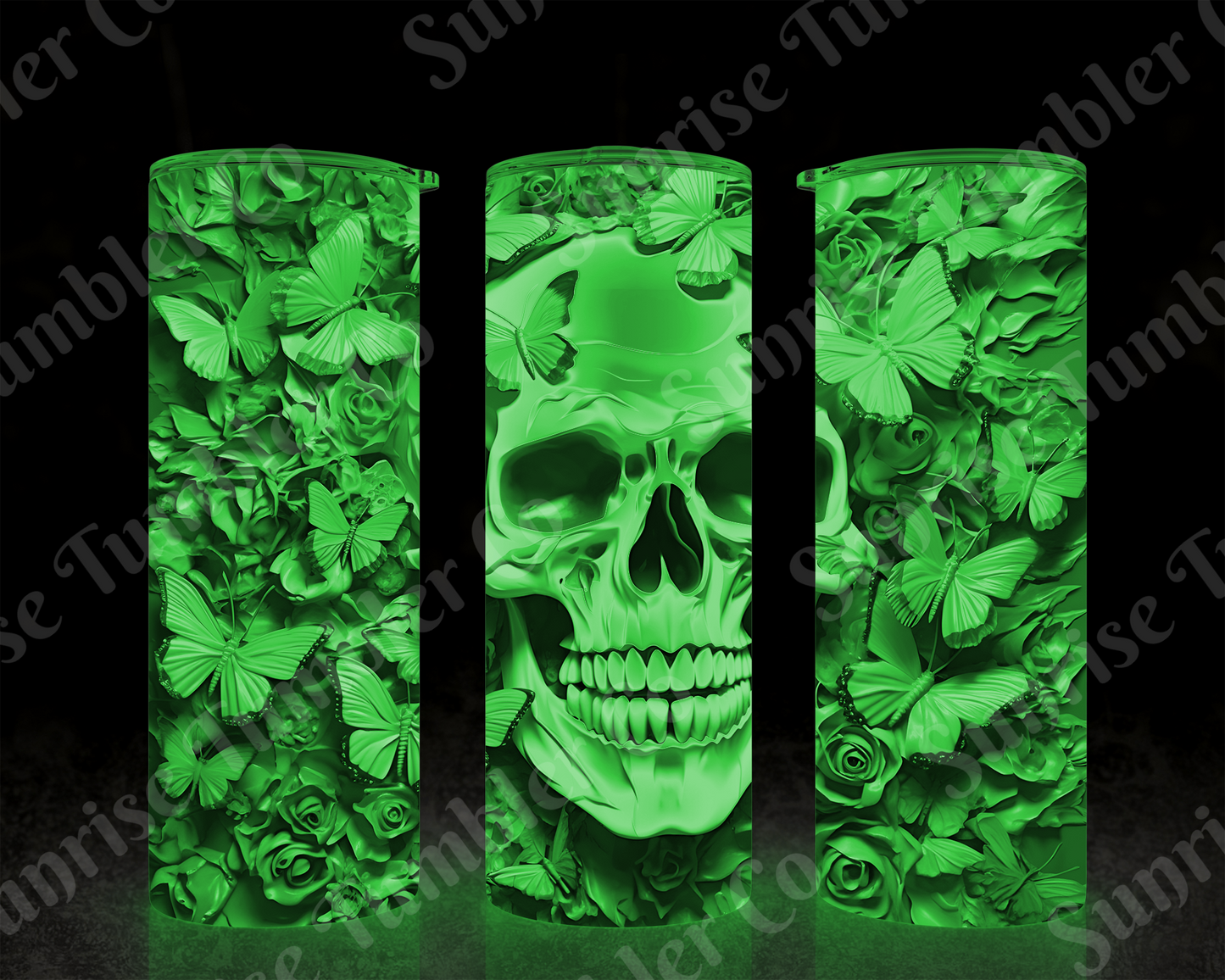 Skulls Variety Part 2 - 20 oz and 30 oz Tumbler (Glow In The Dark Option Available)