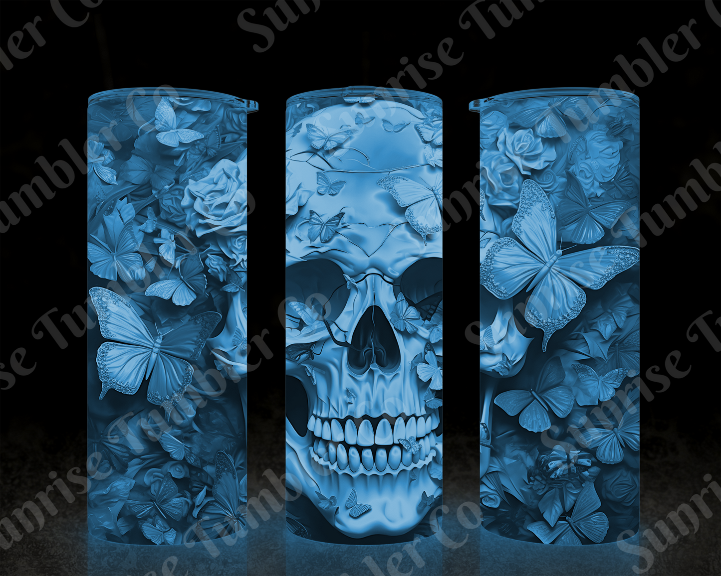 Skulls Variety Part 2 - 20 oz and 30 oz Tumbler (Glow In The Dark Option Available)