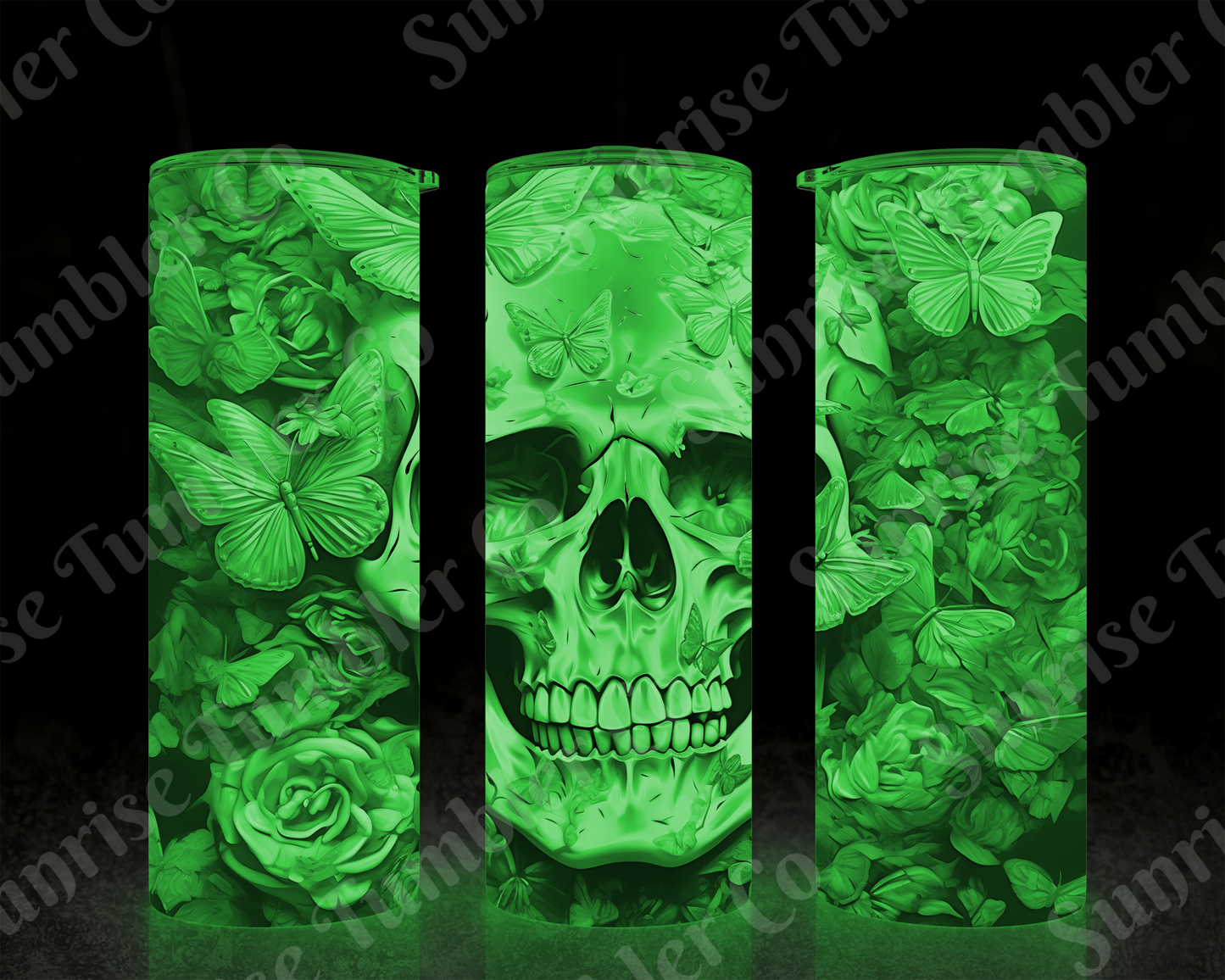 Skulls Variety Part 2 - 20 oz and 30 oz Tumbler (Glow In The Dark Option Available)