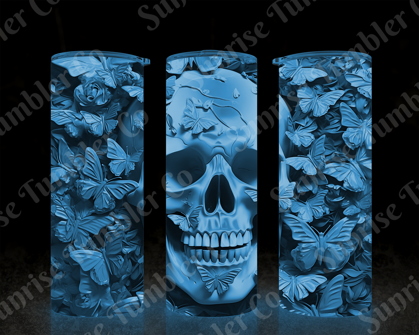 Skulls Variety Part 2 - 20 oz and 30 oz Tumbler (Glow In The Dark Option Available)