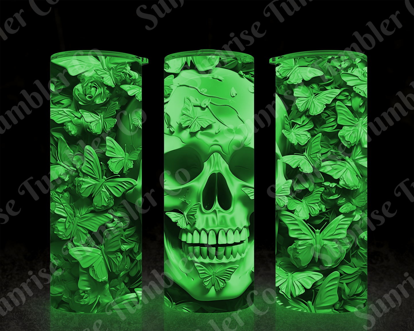 Skulls Variety Part 2 - 20 oz and 30 oz Tumbler (Glow In The Dark Option Available)