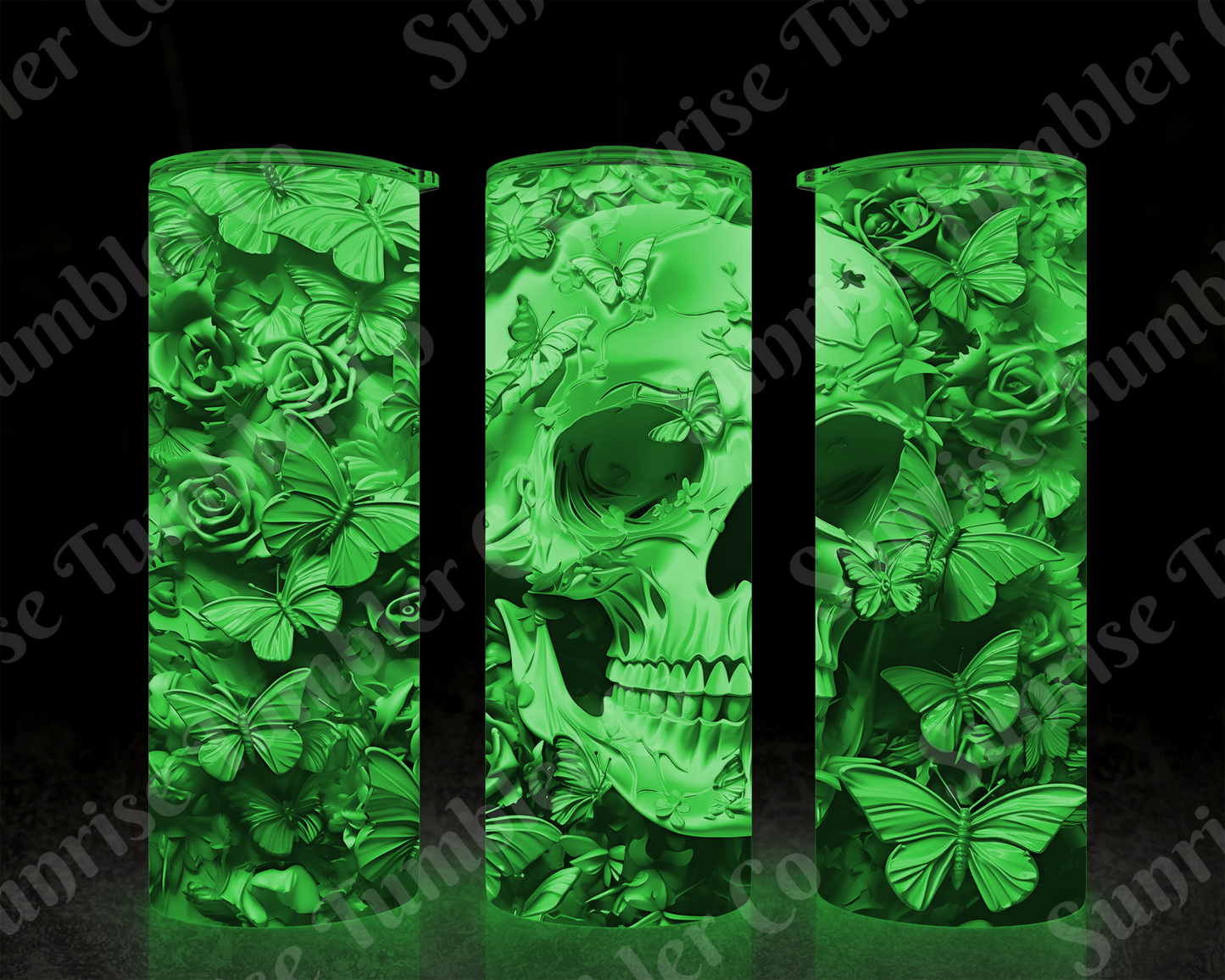 Skulls Variety Part 2 - 20 oz and 30 oz Tumbler (Glow In The Dark Option Available)