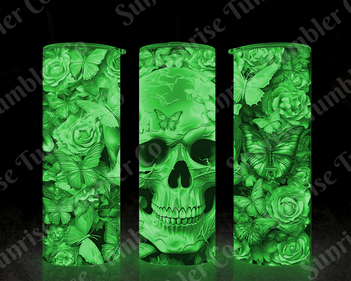 Skulls Variety Part 2 - 20 oz and 30 oz Tumbler (Glow In The Dark Option Available)