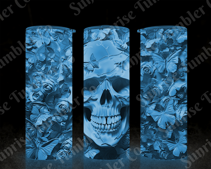 Skulls Variety Part 1 - 20 oz and 30 oz Tumbler (Glow In The Dark Option Available)