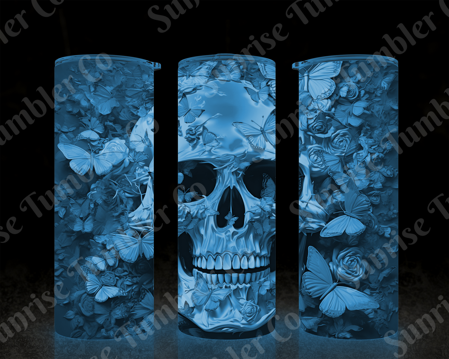 Skulls Variety Part 1 - 20 oz and 30 oz Tumbler (Glow In The Dark Option Available)