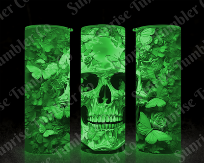 Skulls Variety Part 1 - 20 oz and 30 oz Tumbler (Glow In The Dark Option Available)