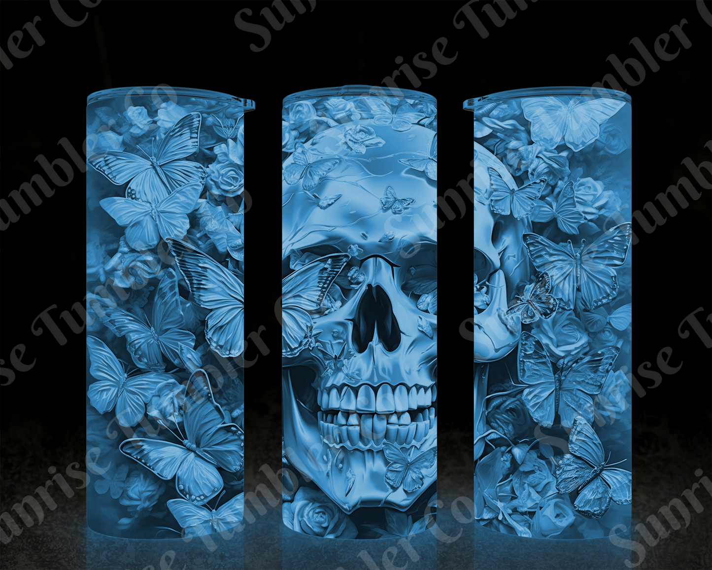 Skulls Variety Part 1 - 20 oz and 30 oz Tumbler (Glow In The Dark Option Available)