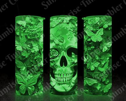 Skulls Variety Part 1 - 20 oz and 30 oz Tumbler (Glow In The Dark Option Available)